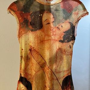 VINTAGE SIZE SMALL VIVIENNE TAM SHEER TOP